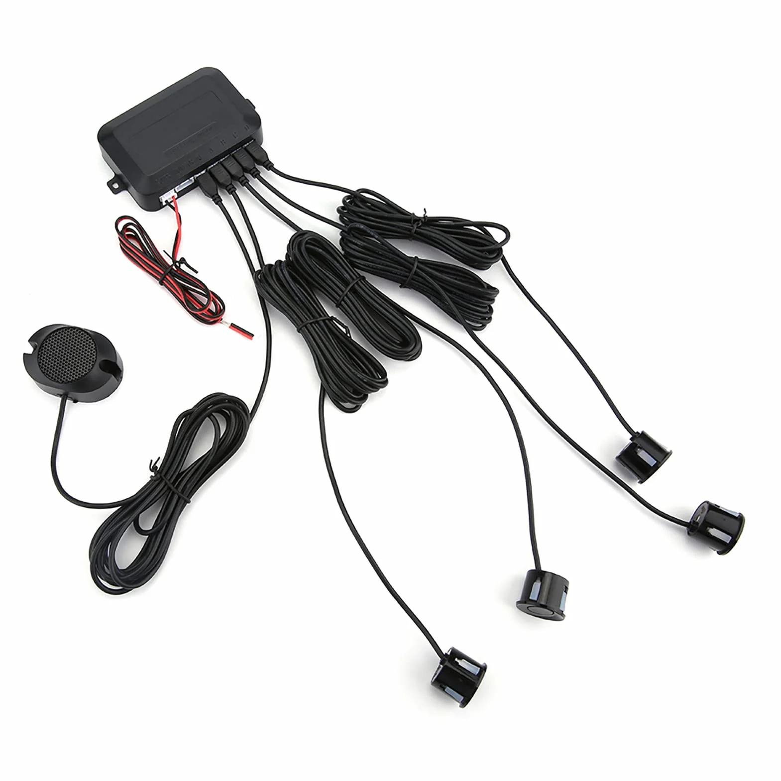 Sensor de Estacionamiento de Advertencia, Sensor de Estacionamiento para Automóvil, Kit de Radar de Marcha Atrás, de Sonda Indicadora de Sonido de Advertencia 12V