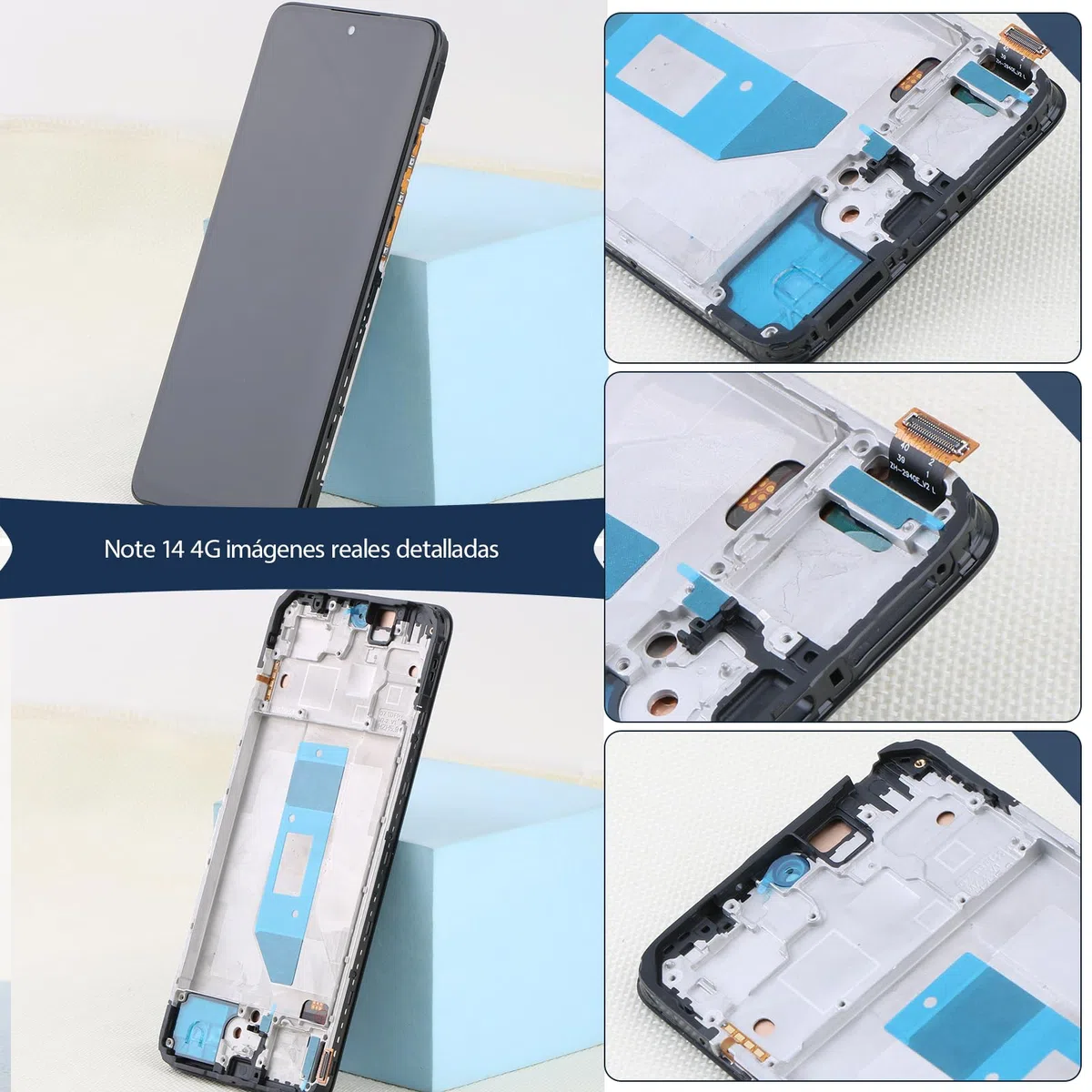 RongZy Pantalla para Xiaomi Redmi Note 14 4G 24117RN76E incell Táctil LCD de Repuesto Ensamblaje Digitalizador Reemplazo para Xiaomi Redmi Note 14 4G con Herramientas de Reparación(con Marco