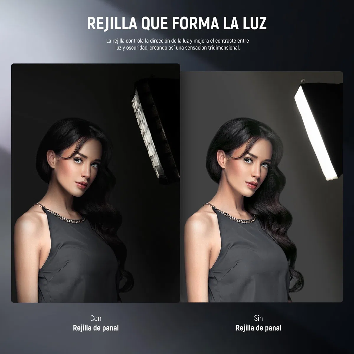 NEEWER Difusor Softbox Actualizado para RGB PL60C Panel Luz de Video LED, 39x32cm Plegable con Rejilla/Bolsa/Capota Opaca, Sin Necesidad de Quitar Puertas de Granero Configuración para Luz Suave,NS6S