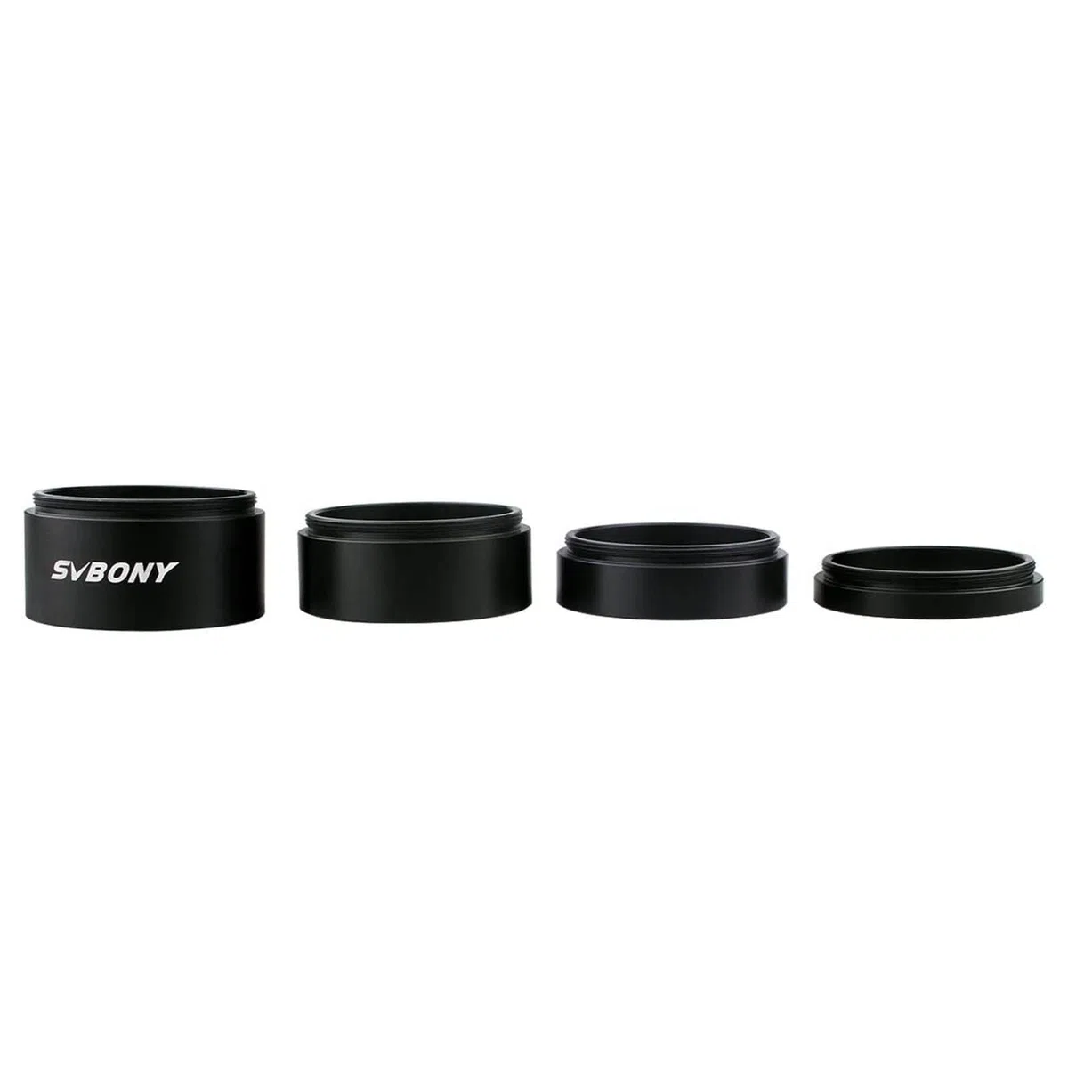 Svbony Adaptador de Tubo de Extensión, T2 Metal Tubos de Extensión para Extender la Distancia Focal, Accesorio de telescopio para Astronomía Astrofotografía (M42 50mm)