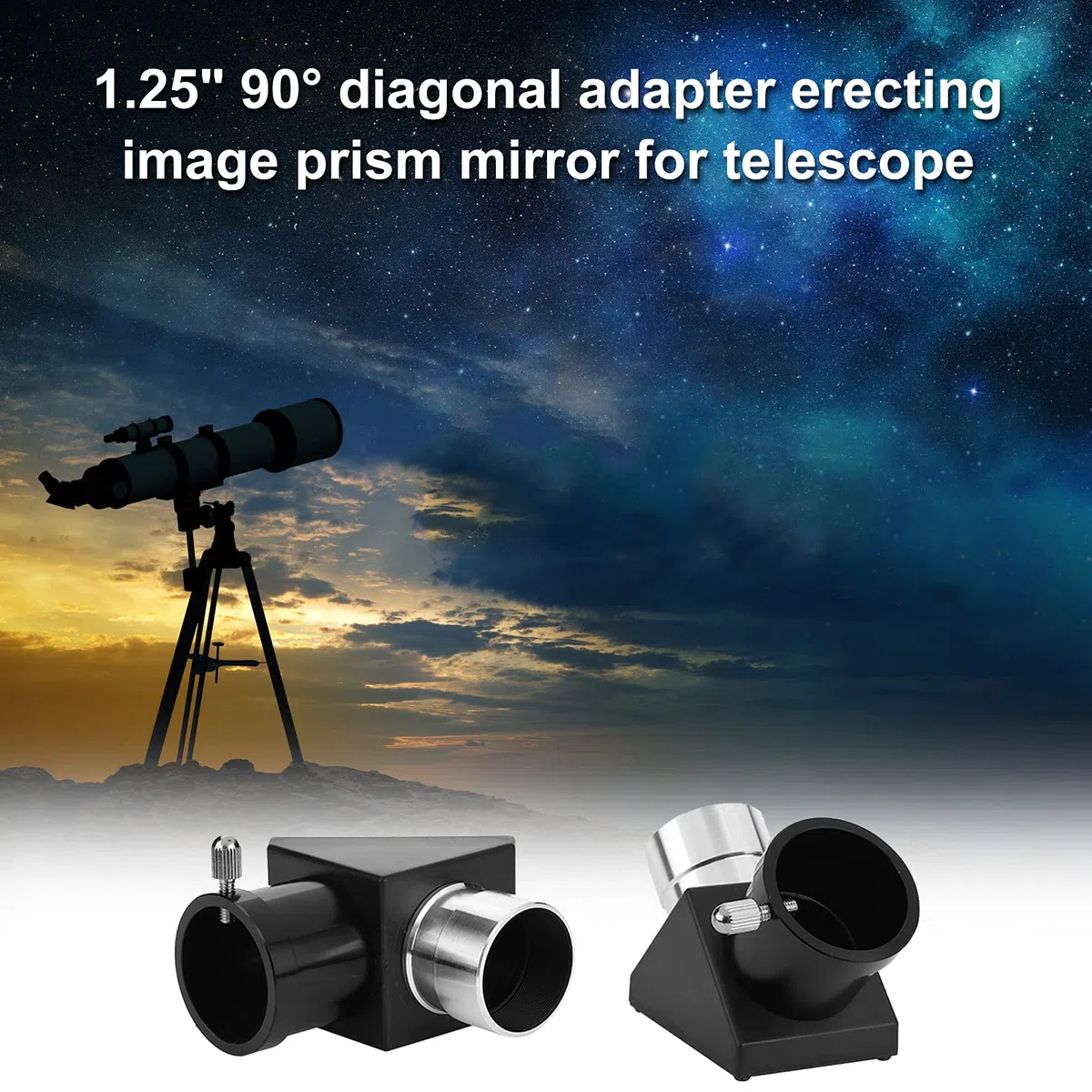 Prisma de Imagen Erigible, Fácil Instalación Espejo Diseño Profesional para Telescopios Refractores para Telescopios Catadióptricos
