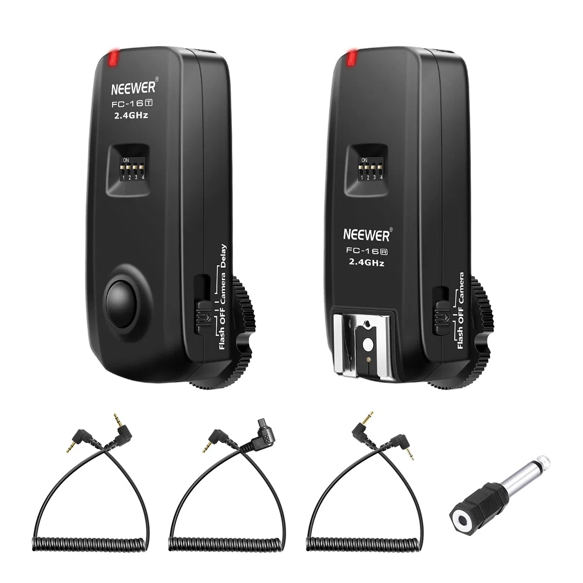Neewer FC de 16 multicanal 2,4 GHz 3 en 1 Flash/Studio Disparador con flash inalámbrico disparador remoto para Canon Rebel T3 XS T4i T3i T2i T1i Xsi EOS 1100D 1000D 700D 650D 600D 60D 550D 500D 450D 100D, EOS 1D Mark IV 1D Mark III 5D Mark III 5D Mark II