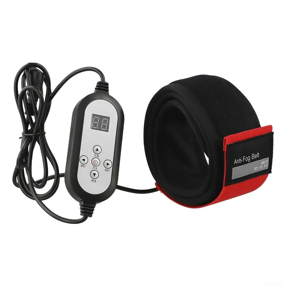 Eawfgtuw Correa de calentador antivaho para lente telescópica, control inteligente de temperatura, escudo de prevención de rocío para fotografía de clima frío al aire libre, lentes de 65-300 mm (730 x
