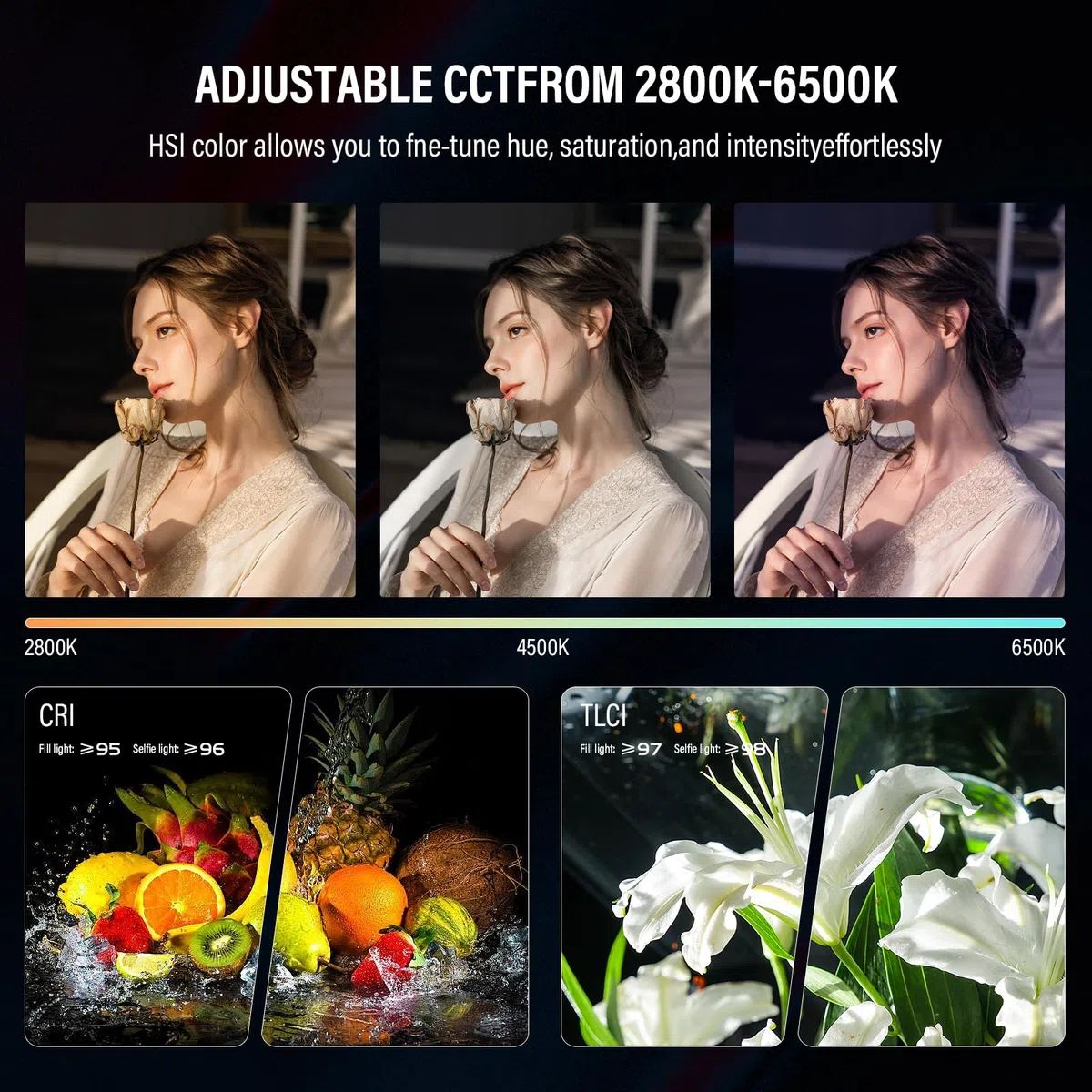 GODOX MA5R Luz de vídeo RGB magnética de color completo 1800K-10000K 14 efectos preprogramados para cámara DSLR (rosa)