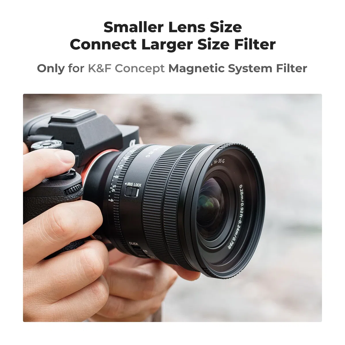 K&F CONCEPT Step Up Anillo Adaptador Magnético para Filtros 67mm-77mm (Solo Compatible con filtros magnéticos de K&F CONCEPT)