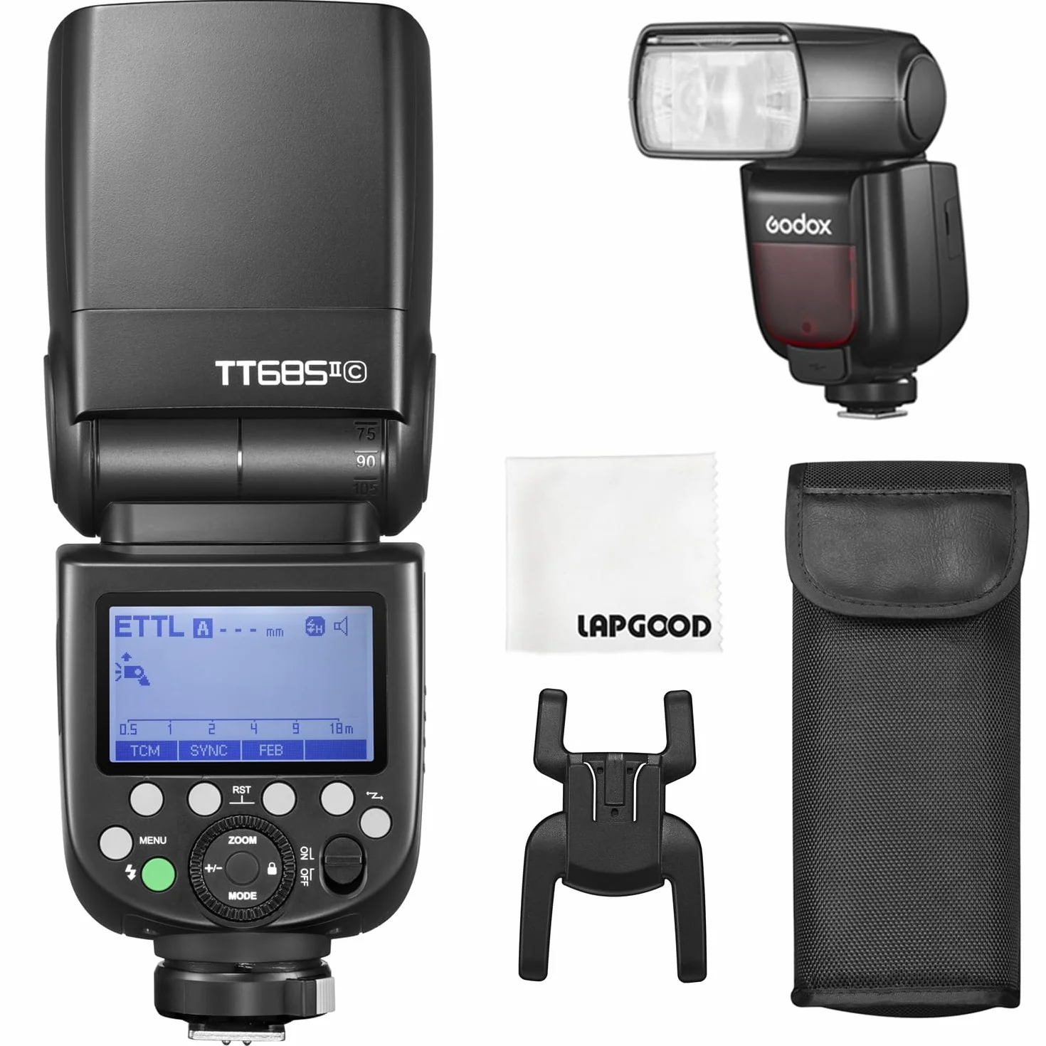 GODOX TT685II-C E-TTL Speedlite - Sistema inalámbrico X de Alta Velocidad 2,4 G, Compatible con Canon Blitz 1100D 1000D 7D 6D 60D 50D 600D 500D