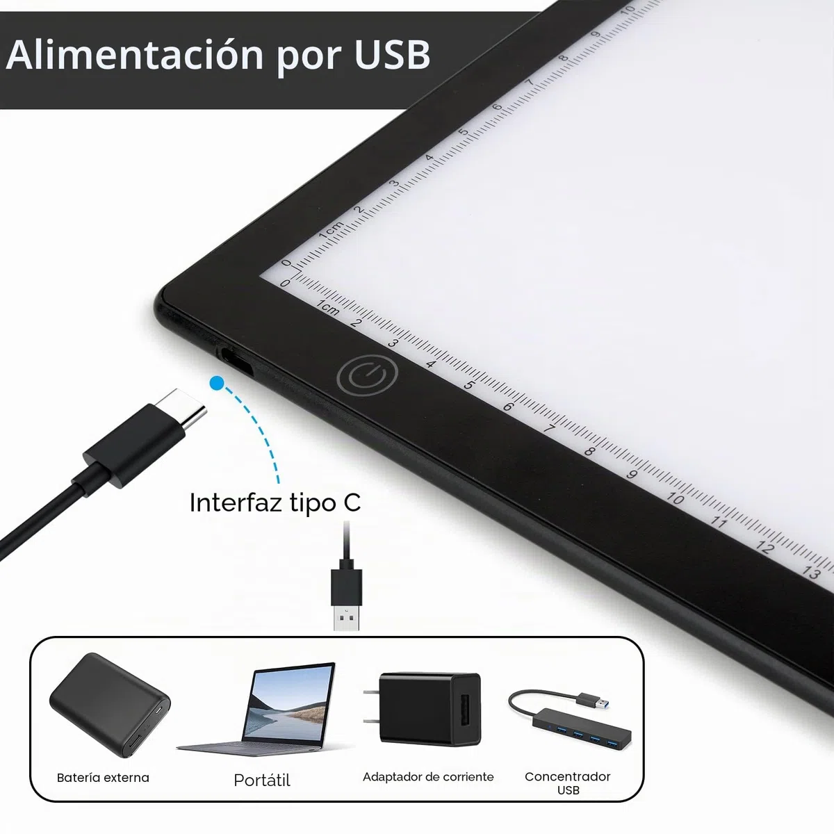 Almohadilla de luz de visión deslizante para diapositivas y escaneo negativo de películas, retroiluminación magnética ultrafina de tamaño A4 para dibujo de tatuajes, bocetos, plantillas