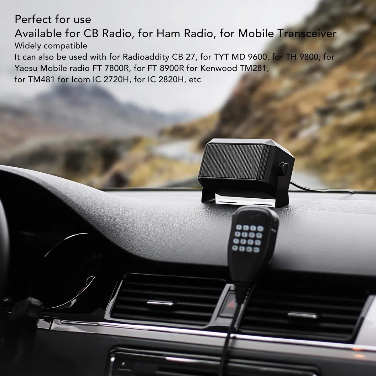 Altavoces Externos, para Radioaddity CB 27, para TYT MD 9600, para TH 9800, para Yaesu FT 7800R, para FT 8900R, Radio Móvil de Coche CB de 3,5 Mm y 5 W para Transceptor Móvil de