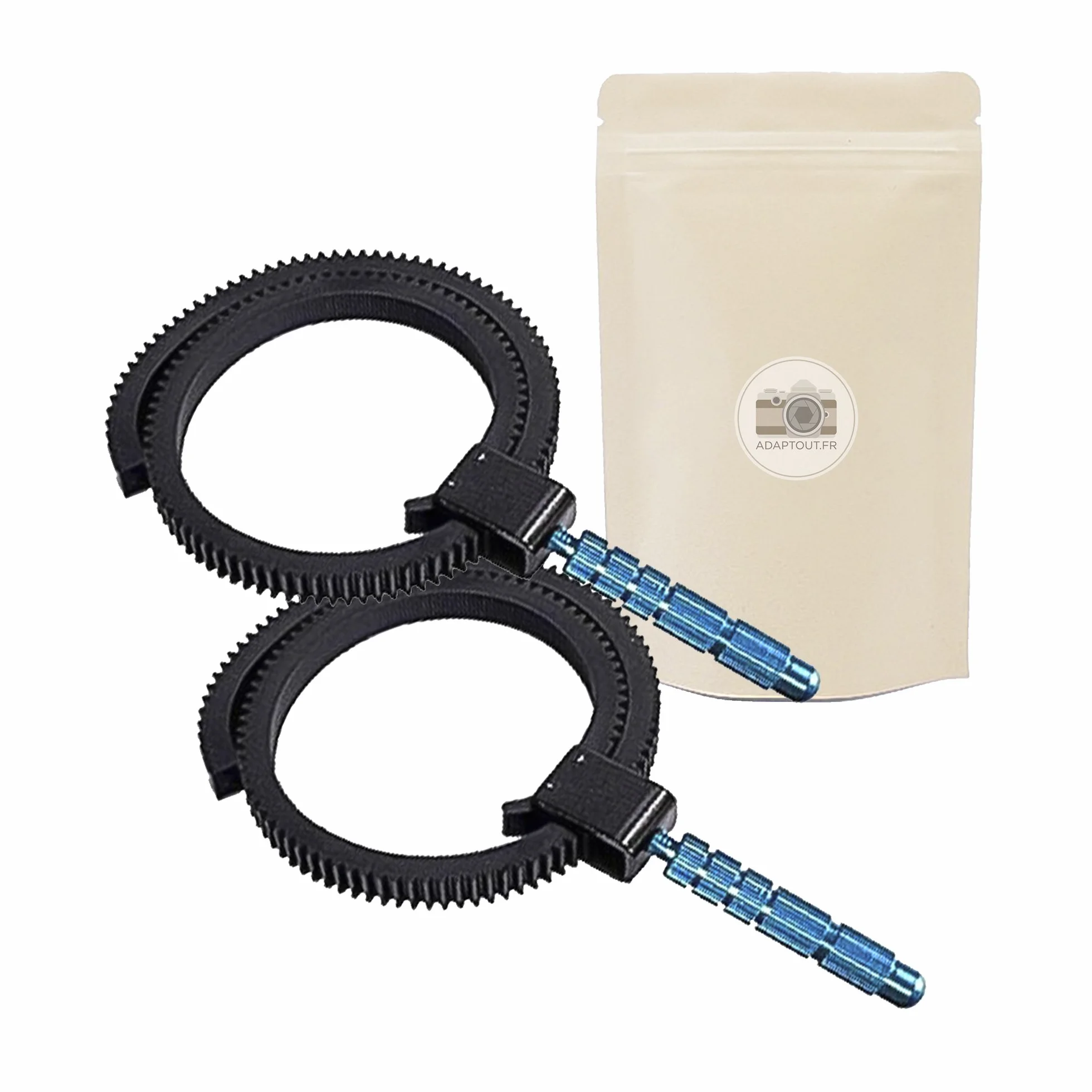 2x Siga el enfoque para el anillo de goma con inclinación con inclinación DSLR de lentes compatible con el anillo de goma con inclinación adaptable y ajustable todas las marcas