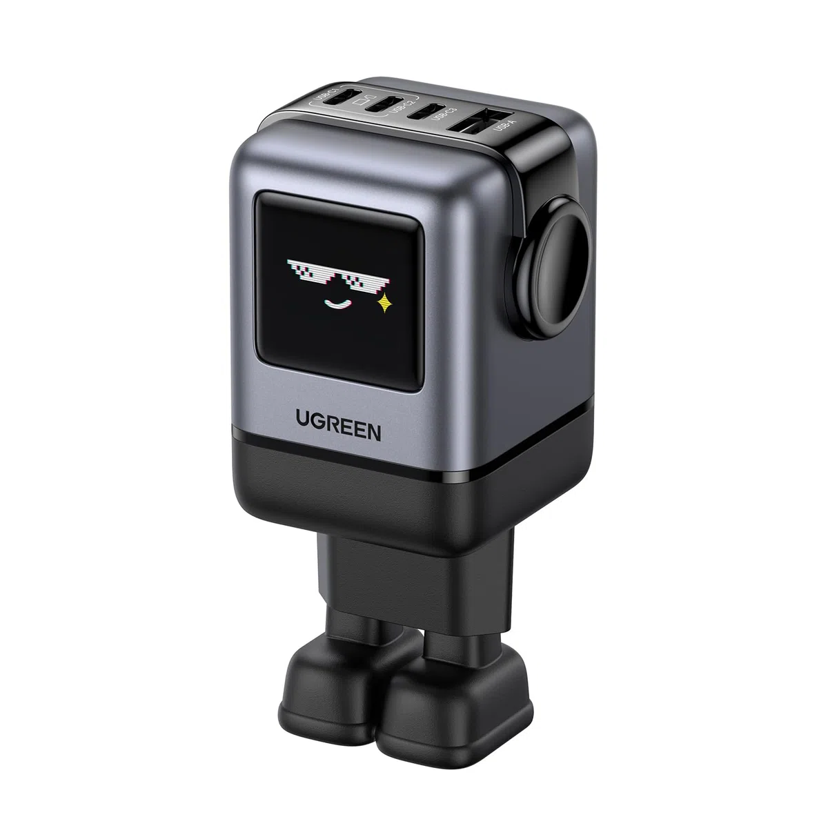 UGREEN Uno Cargador USB C GAN de 100W, Adaptador de Corriente de 4 Puertos Carga Rápida Compatible con MacBook Pro, iPhone 16 Plus, Galaxy S24/S23, Pixel 8, Steam Deck, ROG Ally, etc.