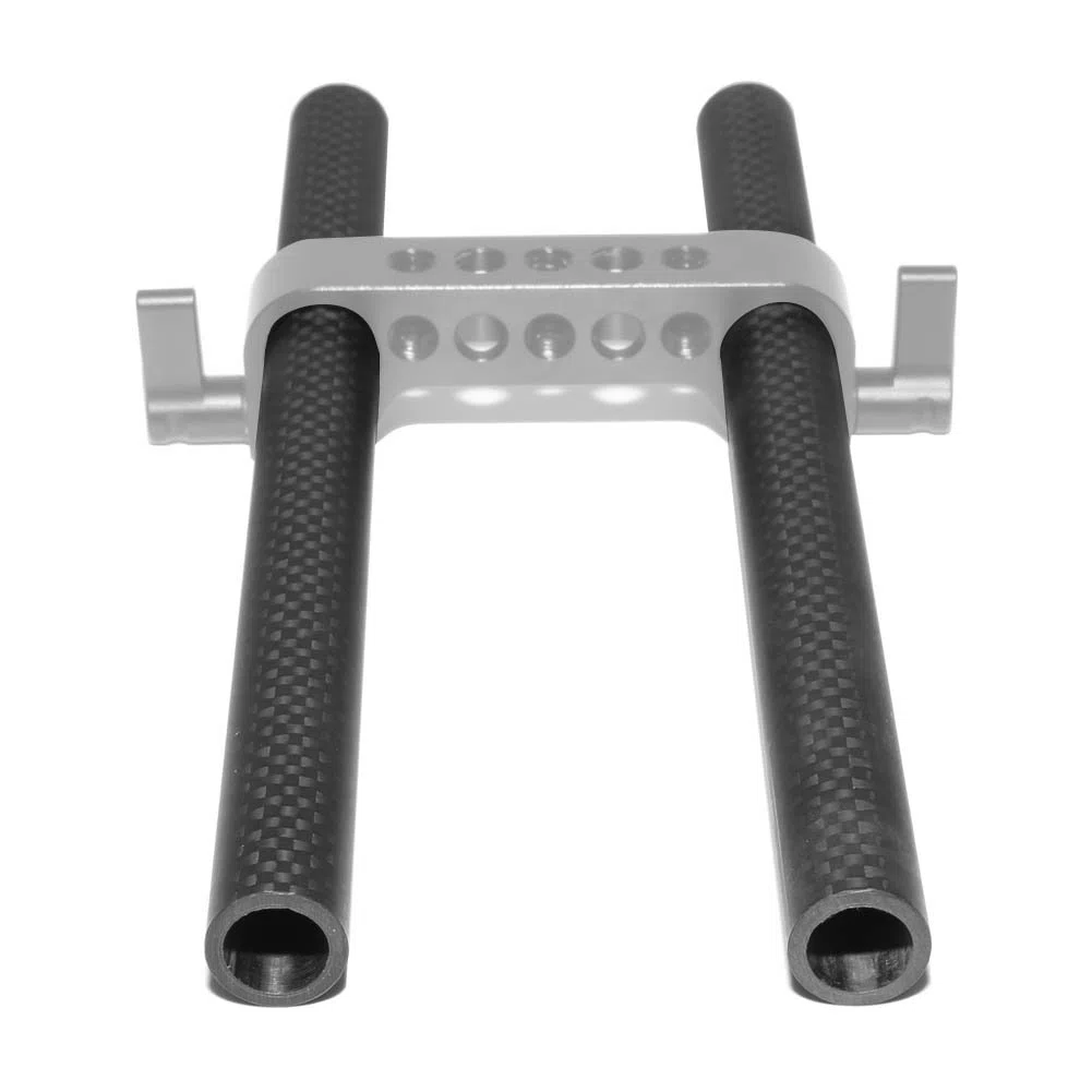 NICEYRIG 15 mm Varillas de Fibra de Carbono 30 cm (12 Inch) Longitud para DSLR Hombro Rig 15 mm Rail Sistema de Apoyo