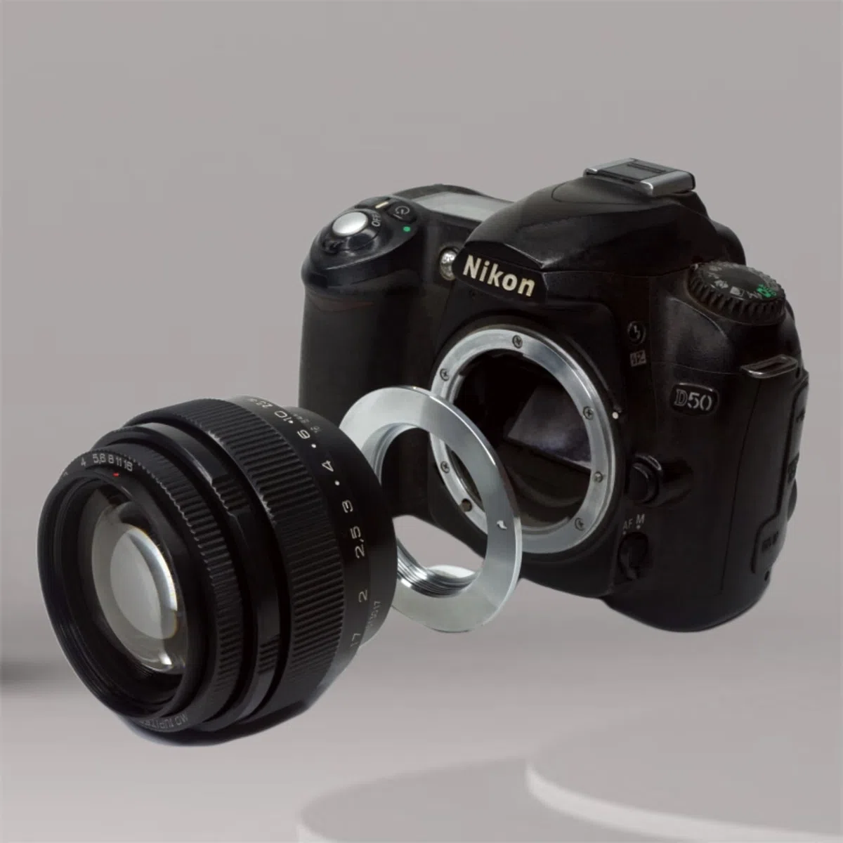PHOLSY Enfoque Manual Adaptador de Objetivos Compatible con M42 42mm Montura Objetivos y Nikon F Montura Cuerpo de Cámara, M42 a Nikon