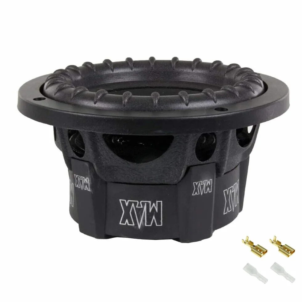 1 subwoofer para LANZAR MAX Pro MAXP64 6,5" 16,5 cm 165 mm 300 Watt rms y 600 Watt MAX Single Coil 4 Ohm Tapa Maletero Puertas Coche, 1 Pieza + faston de Montaje