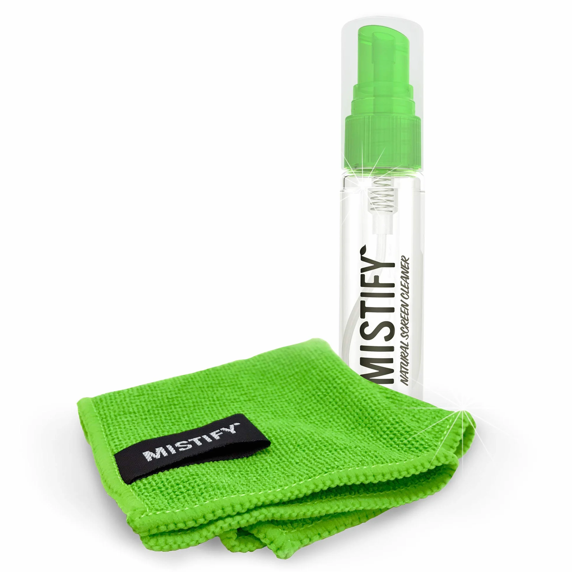 Mistify MIST-SC1-40ML - Spray Natural de Pantalla + Gamuza Microfibra antibacteriana, Transparente