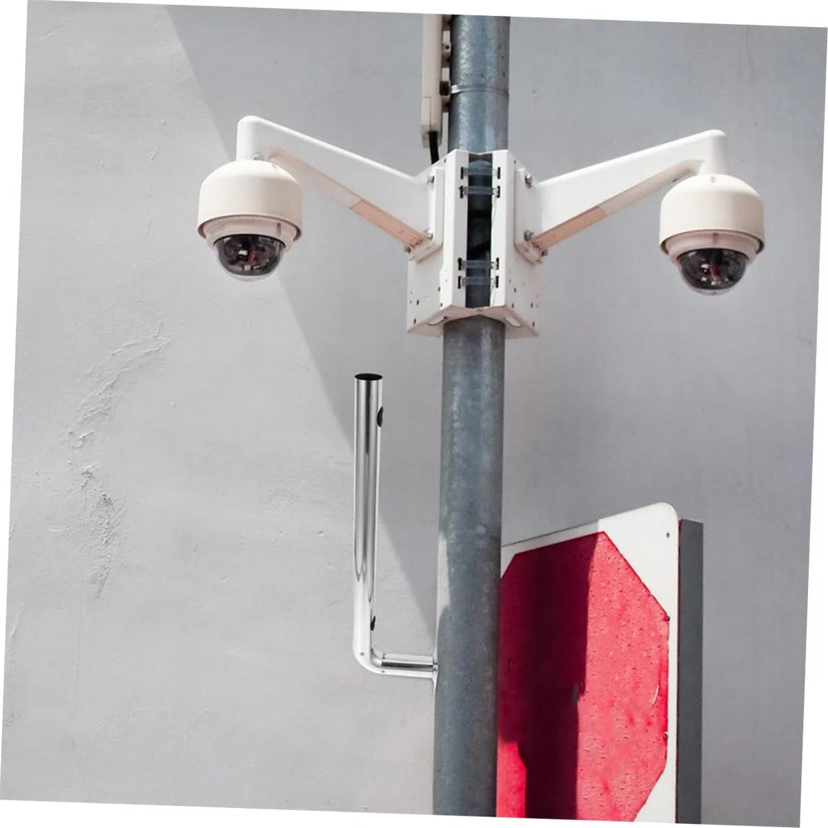 Vaguelly Soporte De Infrarrojo De Acero Inoxidable Soporte Para Puente Inalámbrico Montaje Para Exteriores Para Instalación De Antena De Seguridad