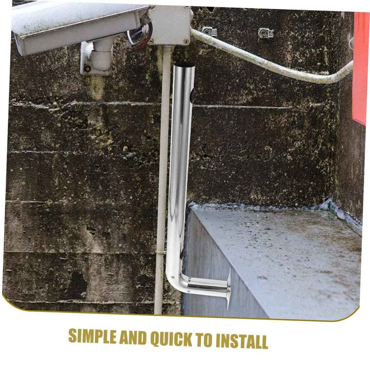 Vaguelly Soporte De Infrarrojo De Acero Inoxidable Soporte Para Puente Inalámbrico Montaje Para Exteriores Para Instalación De Antena De Seguridad