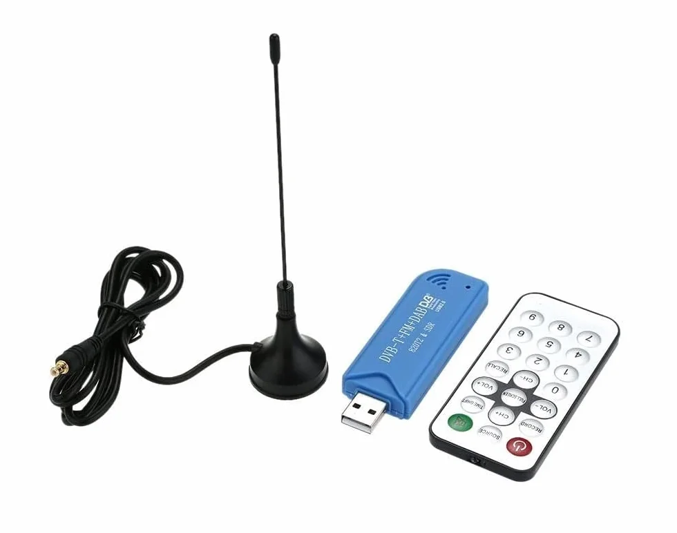 Mini portátil digital USB 2.0 TV Stick DVB-T + DAB + FM RTL2832U + R820T2 compatible con receptor sintonizador SDR