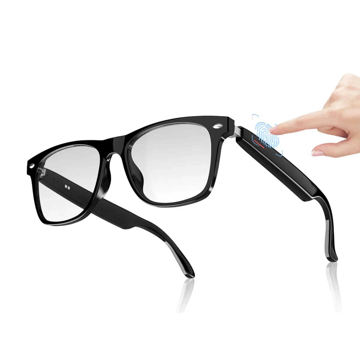 Genérico Gafas Inteligentes - Gafas De Audio | Grabación De Video Portátil Glàsses | Glasas De Música De Volumen Ajustable para Hombre, Mujeres | Respuesta Y Finalización Llama A Audio Glàsses para U