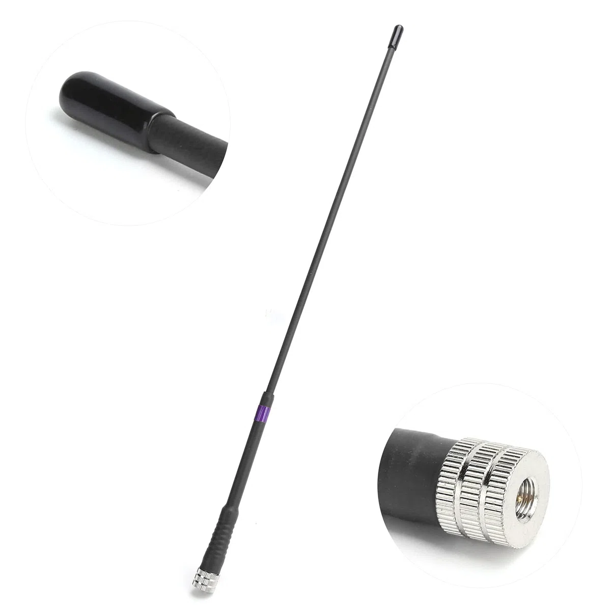 ciciglow Antena de Mano, 136-174 MHz Antena Suave de Alta Ganancia Ligera para GPS Astro 430320900220 / Alpha 50100,15.0 Pulgadas(Negro)