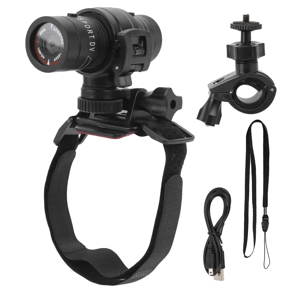 Cryfokt Cámara de la Rociada de la Motocicleta Grabador de Conducción de Moto Full HD 1080P Videocámara DV Resistente Al Agua para Motocicletas Cámara de Bicicleta de 120 Grados DVR Deportes