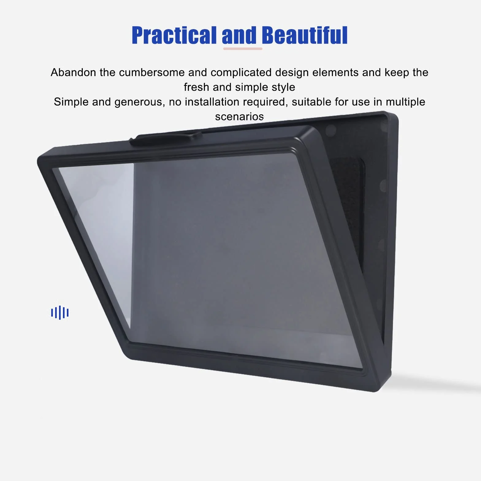 Haofy Estuche de ProteccióN para Tableta de Montaje en Pared, Baño, Impermeable, Antivaho, Pantalla TáCtil, Estuche para TeléFono MóVil, Cubierta Protectora Sellada para Montaje en Pared, de 9802B