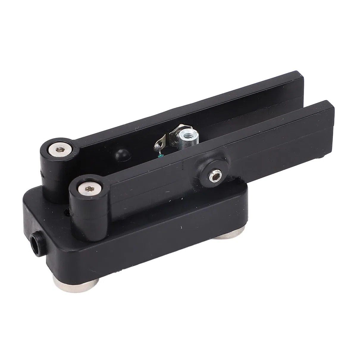 YWBL-WH Llave de Telégrafo de Doble Paleta con Base Magnética y Cable de 3,5 Mm para Práctica de Código Morse de Radioaficionado, Carcasa de ABS Portátil CW Keyer