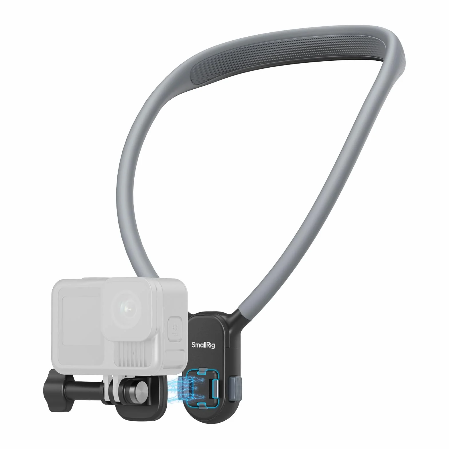 SMALLRIG Magnetic Neck Mount for Action Camera, Quick Release One-Click Button & Ergonomic Design, for GoPro Hero 12/11/10/9, for dji Action 4/5, for Insta360 Ace Pro 2, 5126
