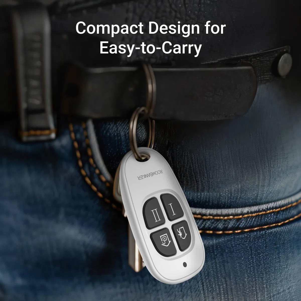 Keyfob KF1 - Soporte con un clic arming & disarming - up to 1900m two-way communication with hub