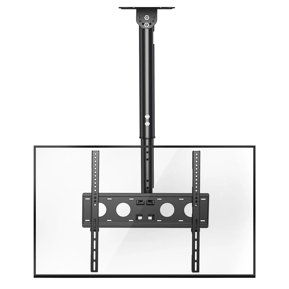 XINLEI Soporte de TV Techo de Movimiento Completo para TV de 26 a 65 Pulgadas, Altura Regulable en 4 Posiciones, Máx. VESA 400 x 400mm, hasta 45 kg, Soporte TV Pared 65 Pulgadas(MCA3)