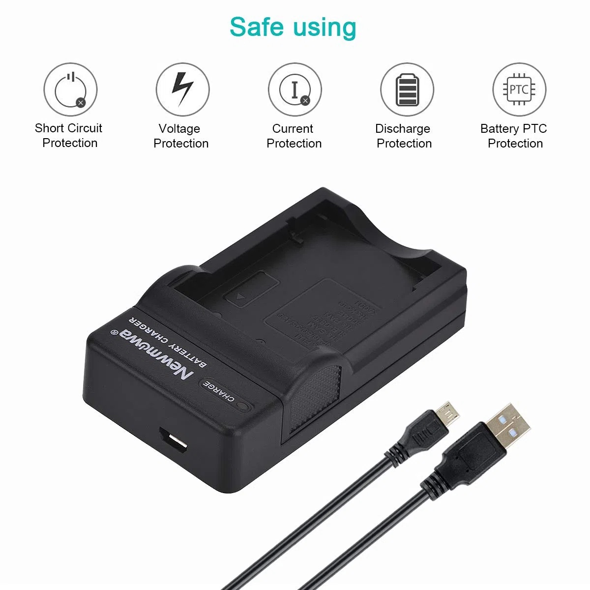 Newmowa NP-95 Batería (2-Pack) y Kit Cargador USB portátil para Fujifilm FinePix F30, FinePix F31fd, FinePix Real 3D W1, FinePix X100, FinePix X30, FinePix X100T, FinePix X100LE