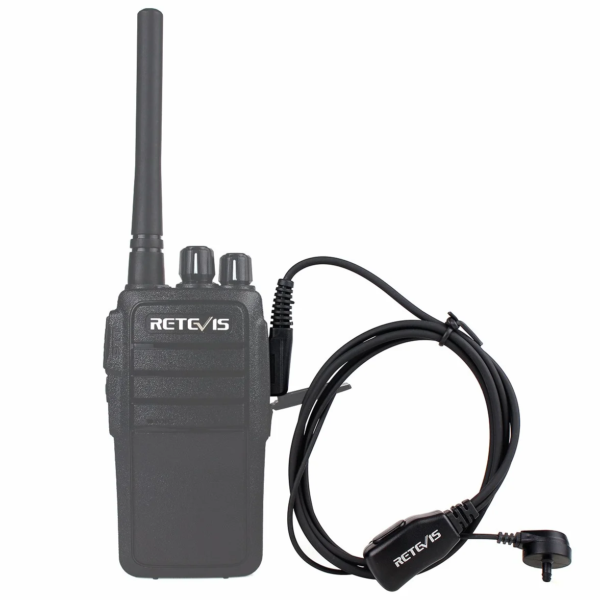 Retevis Walkie Talkie Auriculars 2 Pines Pinganillo Transparente Tubo Acústico Compatible con Walkie Talkie RT24 RT622 RT27 RT617 RT618 RT619 Baofeng BF-888S Kenwood (20 Pacs)