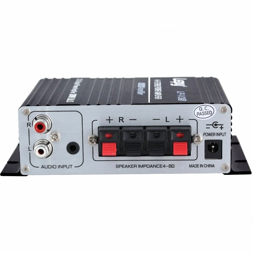 LEPY LP-V3s pequeño Amplificador de HiFi para Auto,PC, casa Corriente DC12V