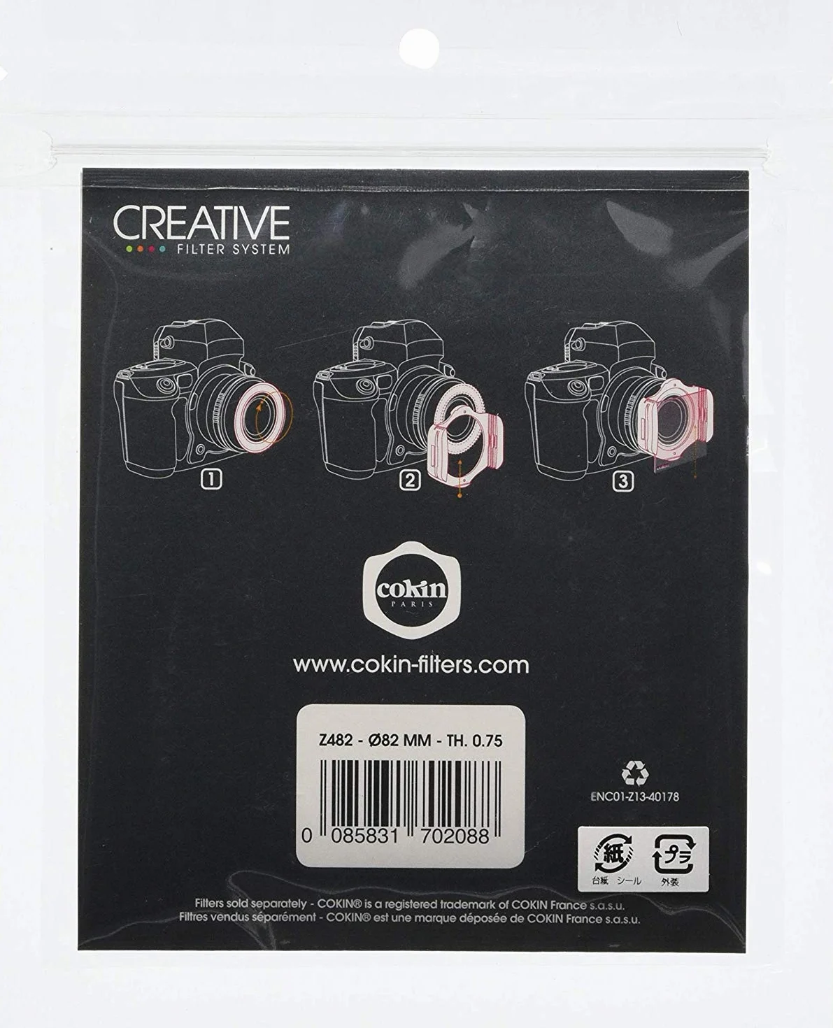 Cokin Z482 Cable para cámara fotográfica, Adaptador - Adaptador para Objetivo fotográfico (Negro)