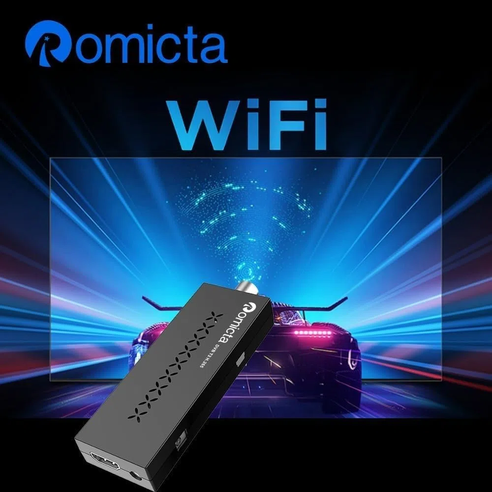 Romicta Decodificador TDT HD 2025 - TDT para TV Antigua,Sintonizador DVB-T2/C H.265 HEVC, Full HD 1080p, USB PVR, HDMI, WiFi USB, Youtube, LCN, Control Remoto Universal 2 en 1.