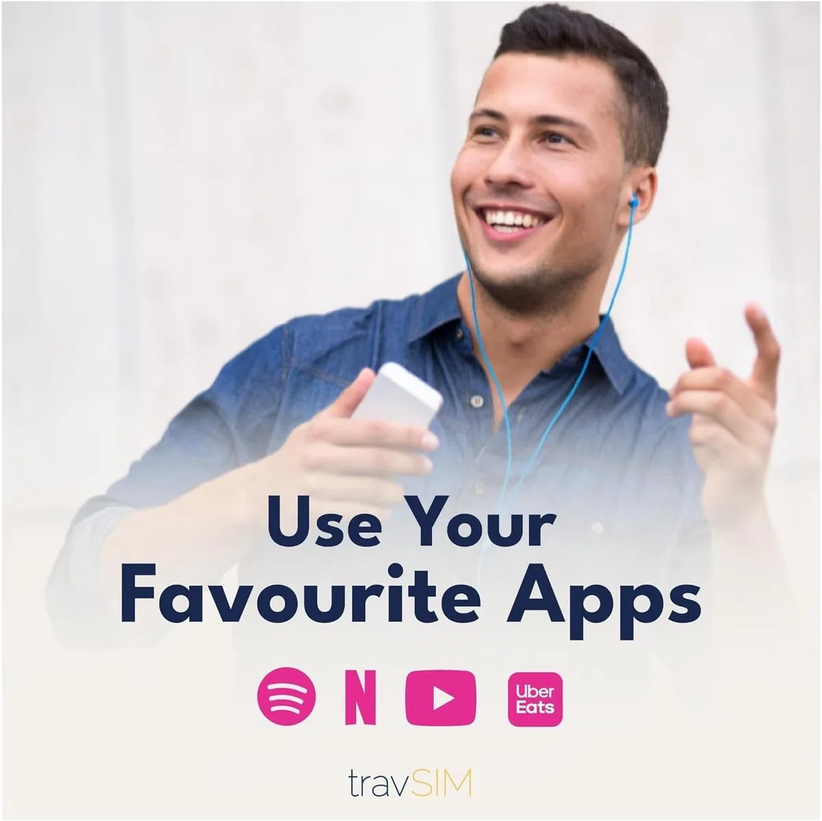 travSIM USA, Canada Mexico SIM Card | Servicio T-Mobile | 50GB de Datos para USA, 5GB para Canada y Mexico | Llamadas Nacionales y SMS ilimitados | Válido Durante 10 días