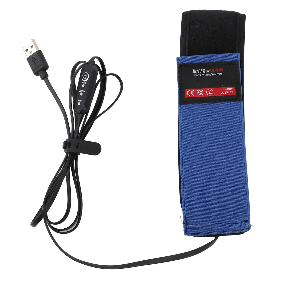 Calentador de Rocío de Lente USB, Tira Calentadora de Lente de Grafeno Calentador de Lente USB 3 Temperaturas Ajustables para Telescopios con Cámara (425mm)