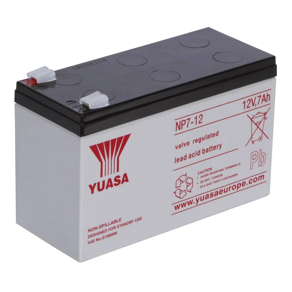 NP7-12 12v 7Ah 20HR Yuasa Lead Acid Rechargeable Battery by Yuasa