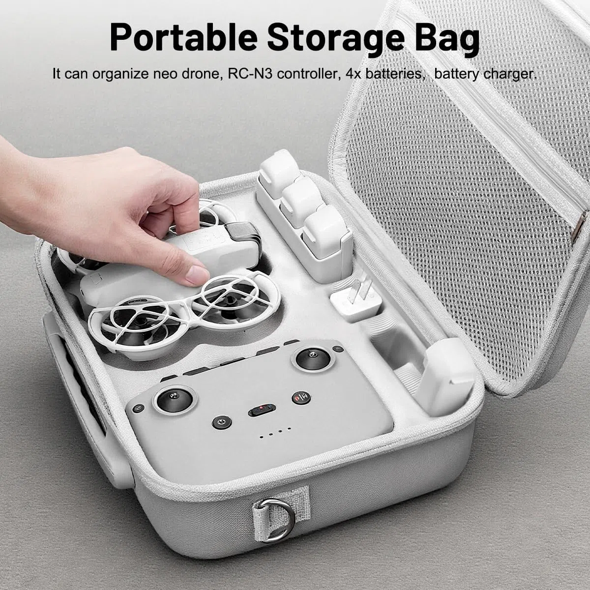 VicBou Paquete de Viaje Drones para dji Neo 1, Maleta Compacta Funda Impermeable, Bolso Portátil, Estuche de Transporte para dji Neo 1 Fly More Combo Accesorios, para Dron