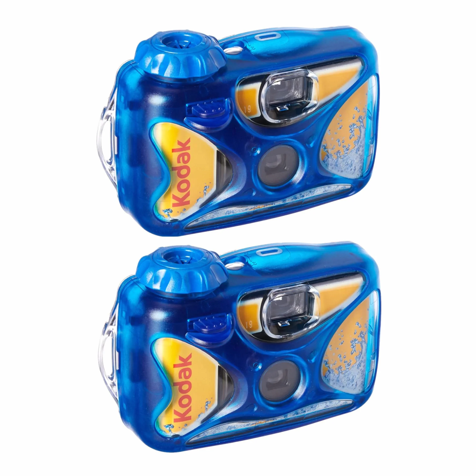 Kodak Sport Underwater - Cámara desechable de un solo uso con película de 800 velocidades y 27 exposiciones (paquete de 2)
