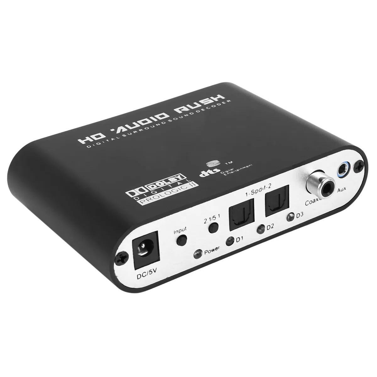 5.1 Ch Audio Decoder Spdif Coaxial a DTS Ac3 Digital a 5.1 Amplificador Convertidor Analógico para, Reproductor De DVD,