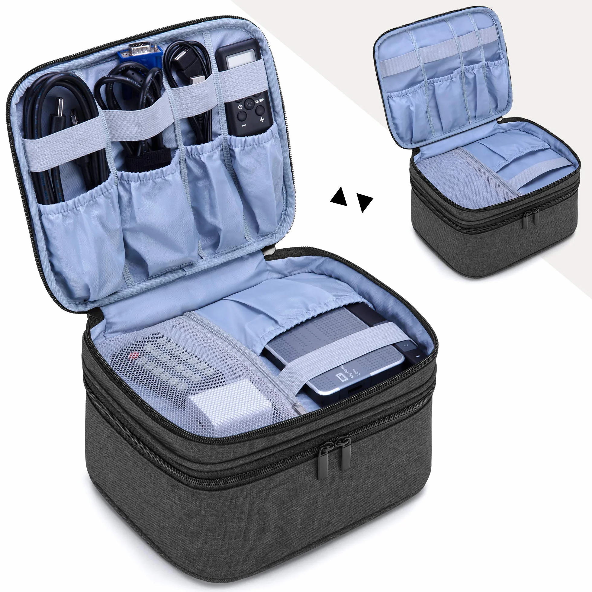 Luxja Bolsa para Mini Proyector, Maletin Proyector y Accesorios, Funda Proyector Portátil, Negro