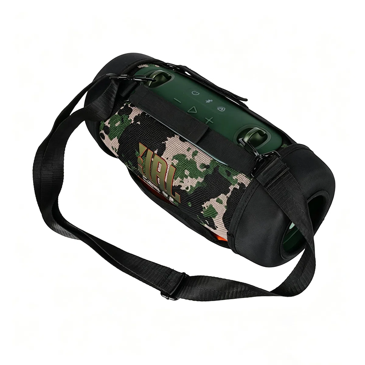 Funda Protectora con Correa de Hombro para JBL Xtreme 5, Exterior Portátil Transparente al Sonido Bolsa de Malla Estuche de Almacenamiento (Negro)