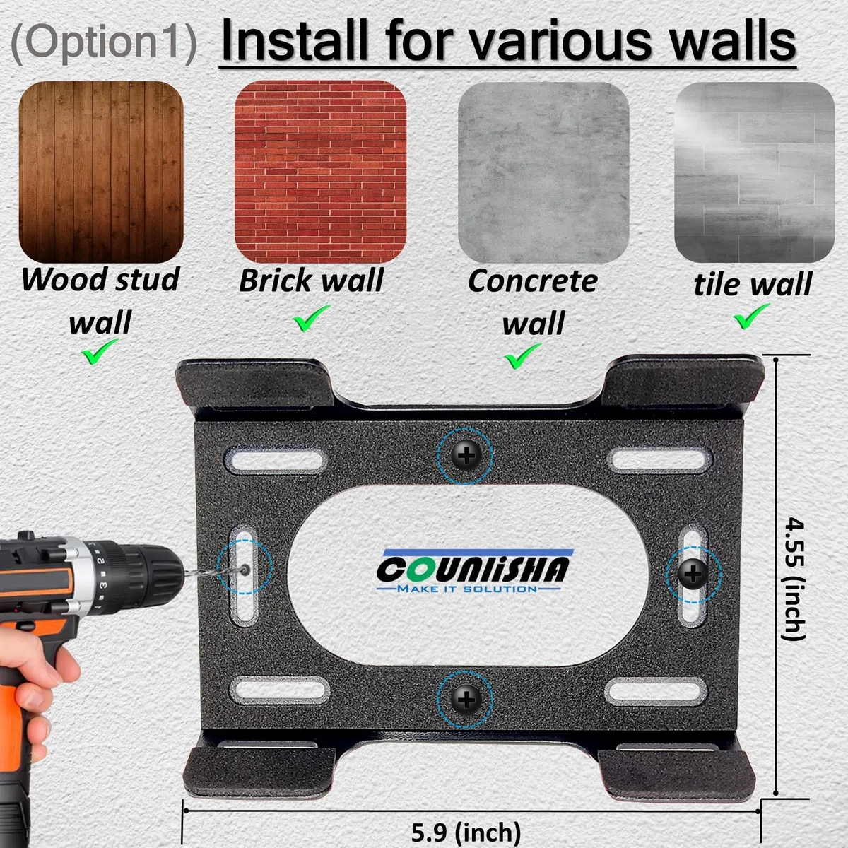 Soporte de pared de metal compatible con altavoz portátil JBL Xtreme 4 para motos de agua, motos de nieve, barco, PWC, soporte de pared seguro con correa ajustable para jbl xtreme 3/xtreme 2 para