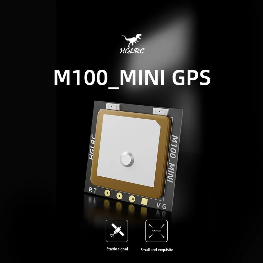 Módulo GPS HGLRC Mini M100 para UBLOX compatible con 2-7 pulgadas FPV Racing Drone