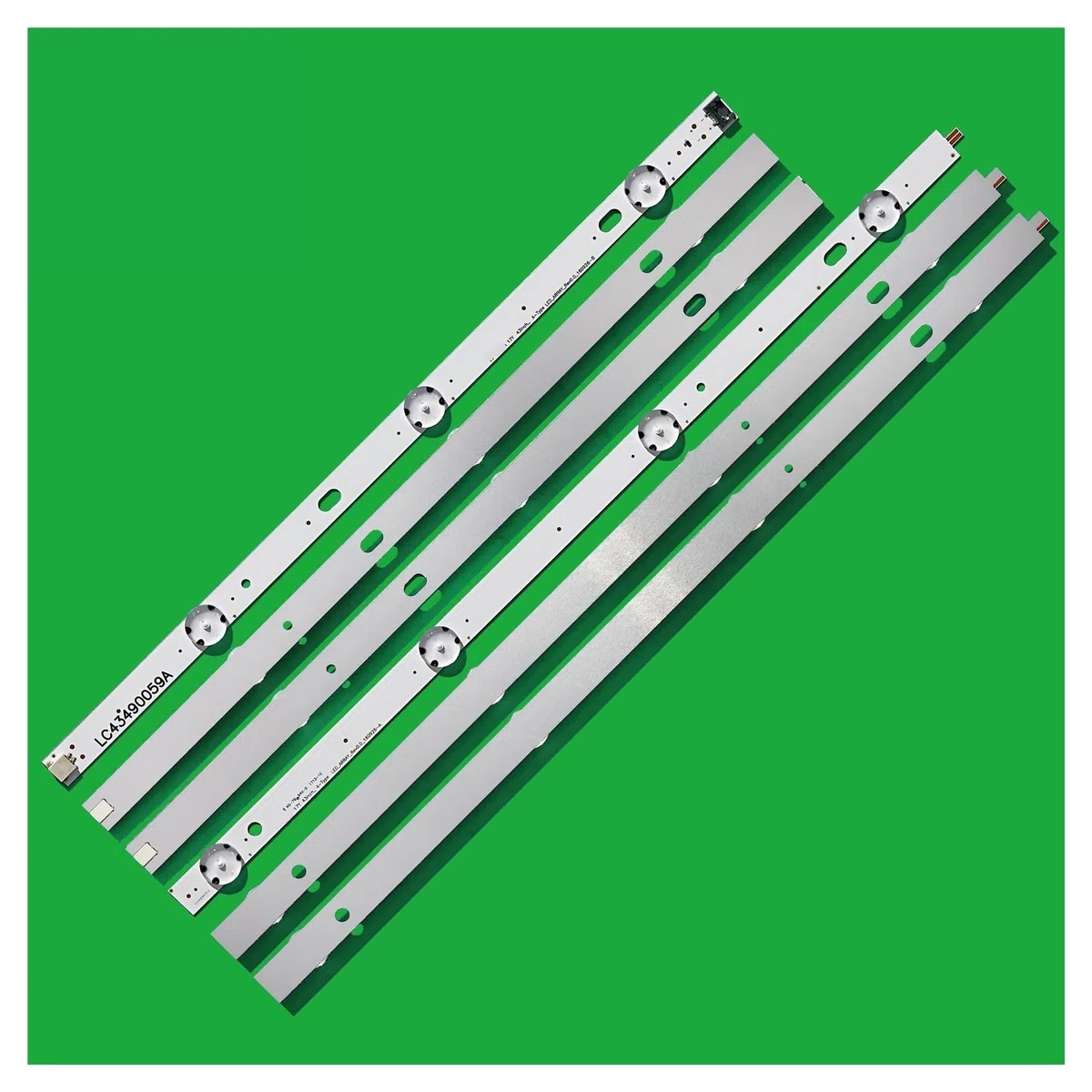 Tira de retroiluminación LED de 7 LED de 3 Piezas for LG 43UJ635V 43UK6300PLB 43UJ651V 43UJ634V 43UJ630V 43UJ561V 43UJ655V Apto for LC43490059A Apto for LC43490058A