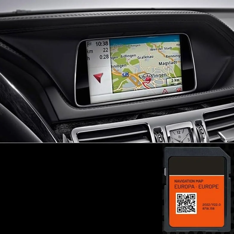 Tarjeta SD GPS Europe v22 2022 Compatible con Mercedes Becker Map Pilot