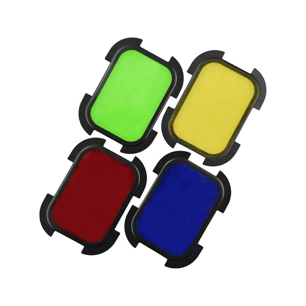 GODOX BD-07 Grille nid d'abeille + 4 Filtres colorés pour tête Cobra AD200