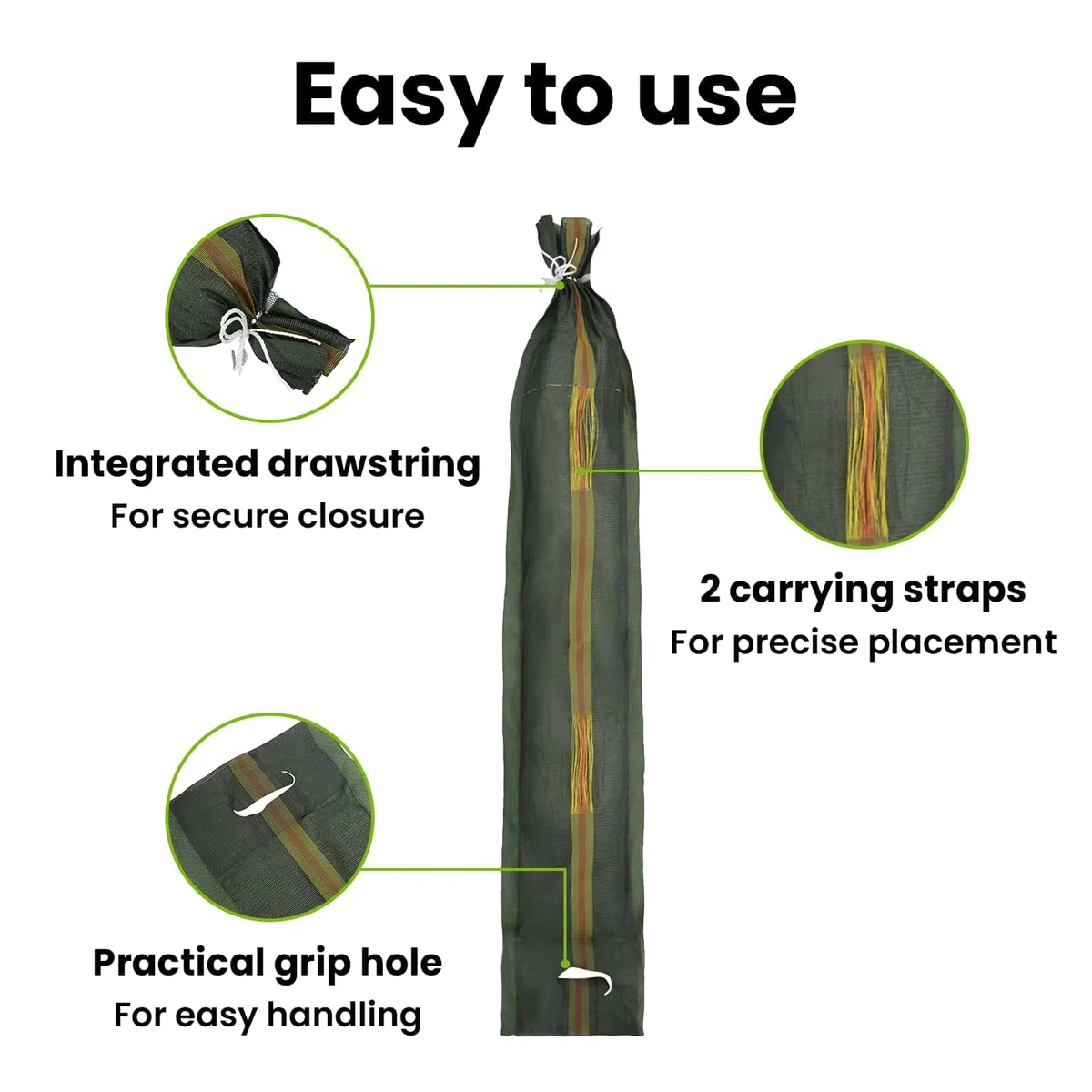 vidaXL Sacos de Arena 10 pcs Verde 120 x 27 cm HDPE, Bolsas de Arena industriales, Reutilizables para controlar Suelos, eficientes en prevención de inundaciones