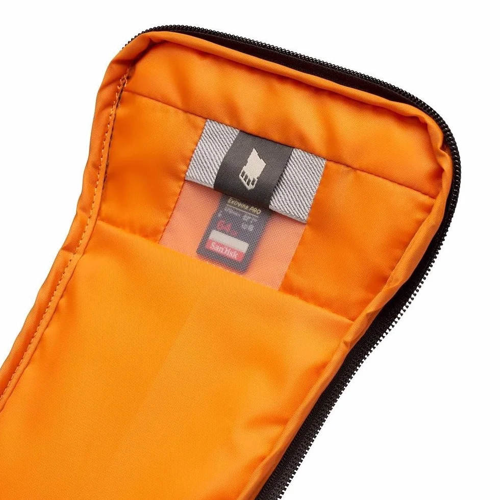 Lowepro GearUp Creator Box Medium II, Bolsa para Cámara sin Espejo y Réflex Digital, con Aacceso Rápido, Hecha de Telas Recicladas, Divisor Interior Acolchado de Color Naranja, Gris