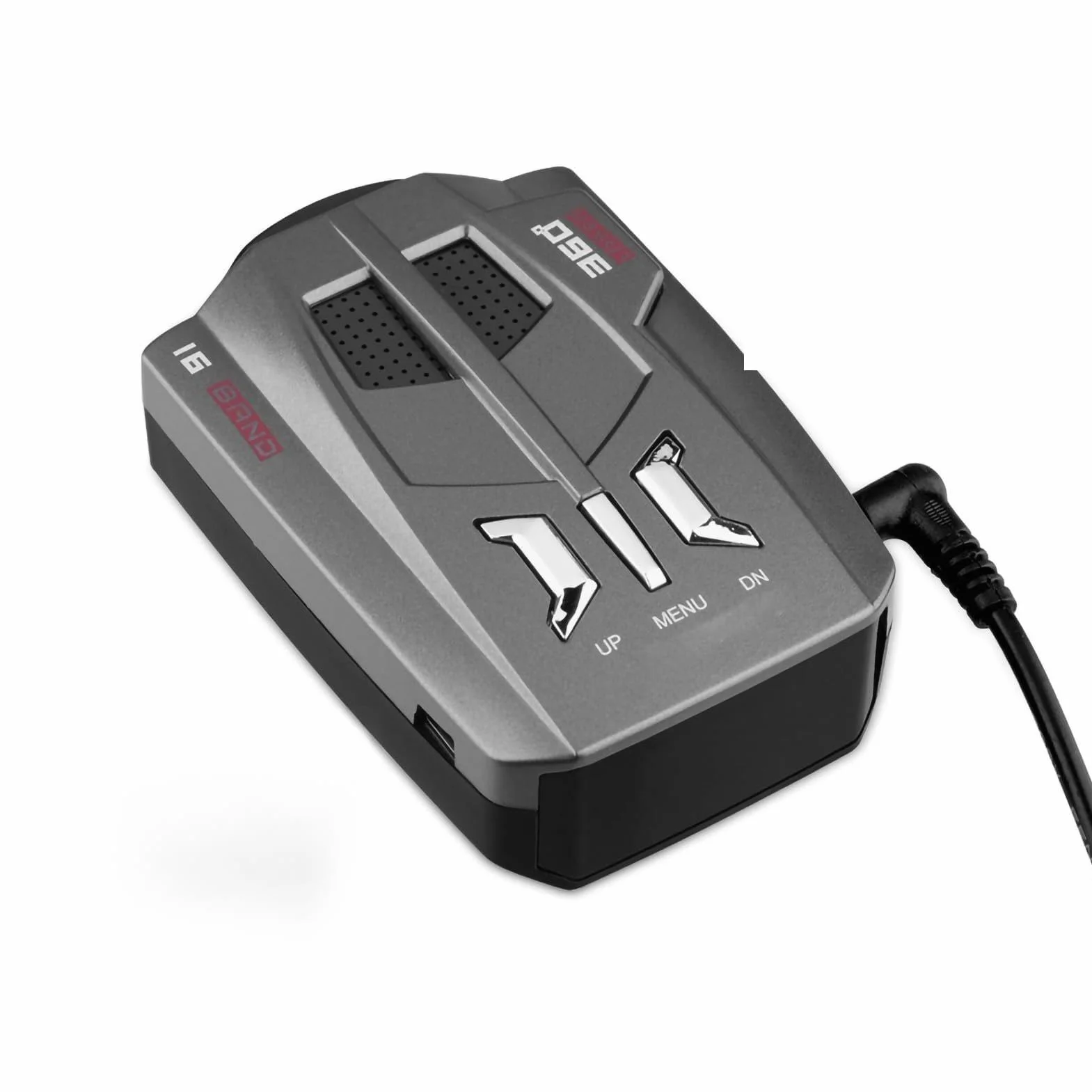 SENECESLI Detector de para Automóvil, Alarma de Velocidad del Vehículo de Largo Alcance con Detección Trasera Delantera y Trasera de 360 ​​Grados, 3 Idiomas OSD e Indicaciones de Voz para una